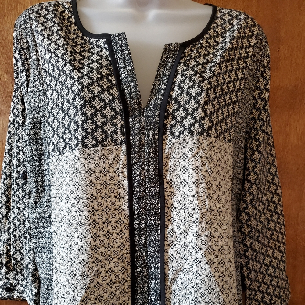 V nick blouse